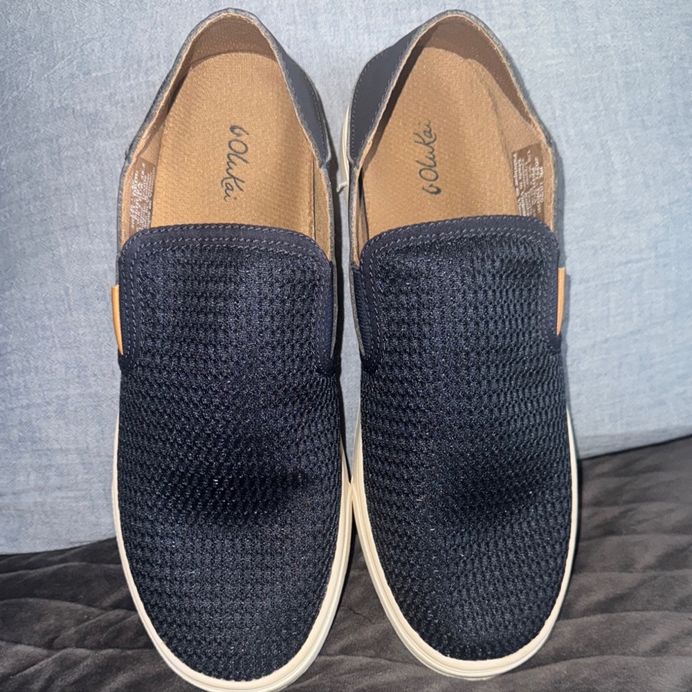 OluKai Women’s Navy Slip-On Shoes